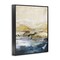 Stupell Industries Mountain Lake Abstraction Framed Giclee Wall Art Design by Design Fabrikken